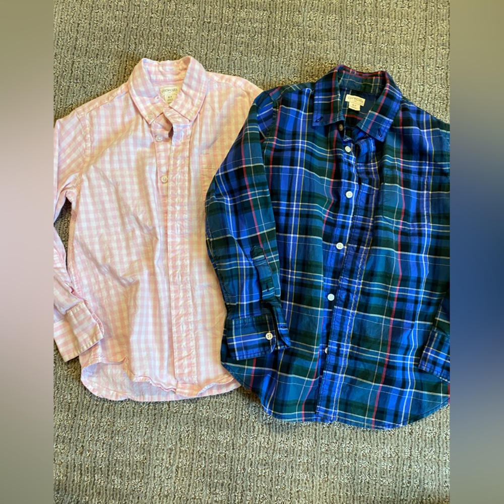 Crewcut button down boys 6-7 long sleeve shirts